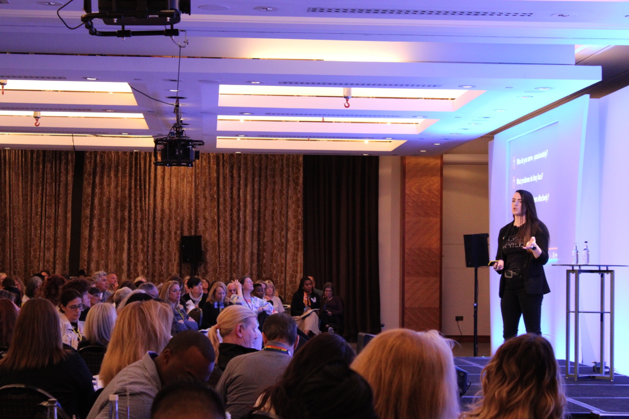 Claire speaking at Elevate London